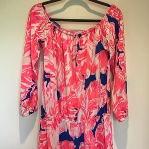 Lilly Pulitzer Lana Romper in Tiki Pink